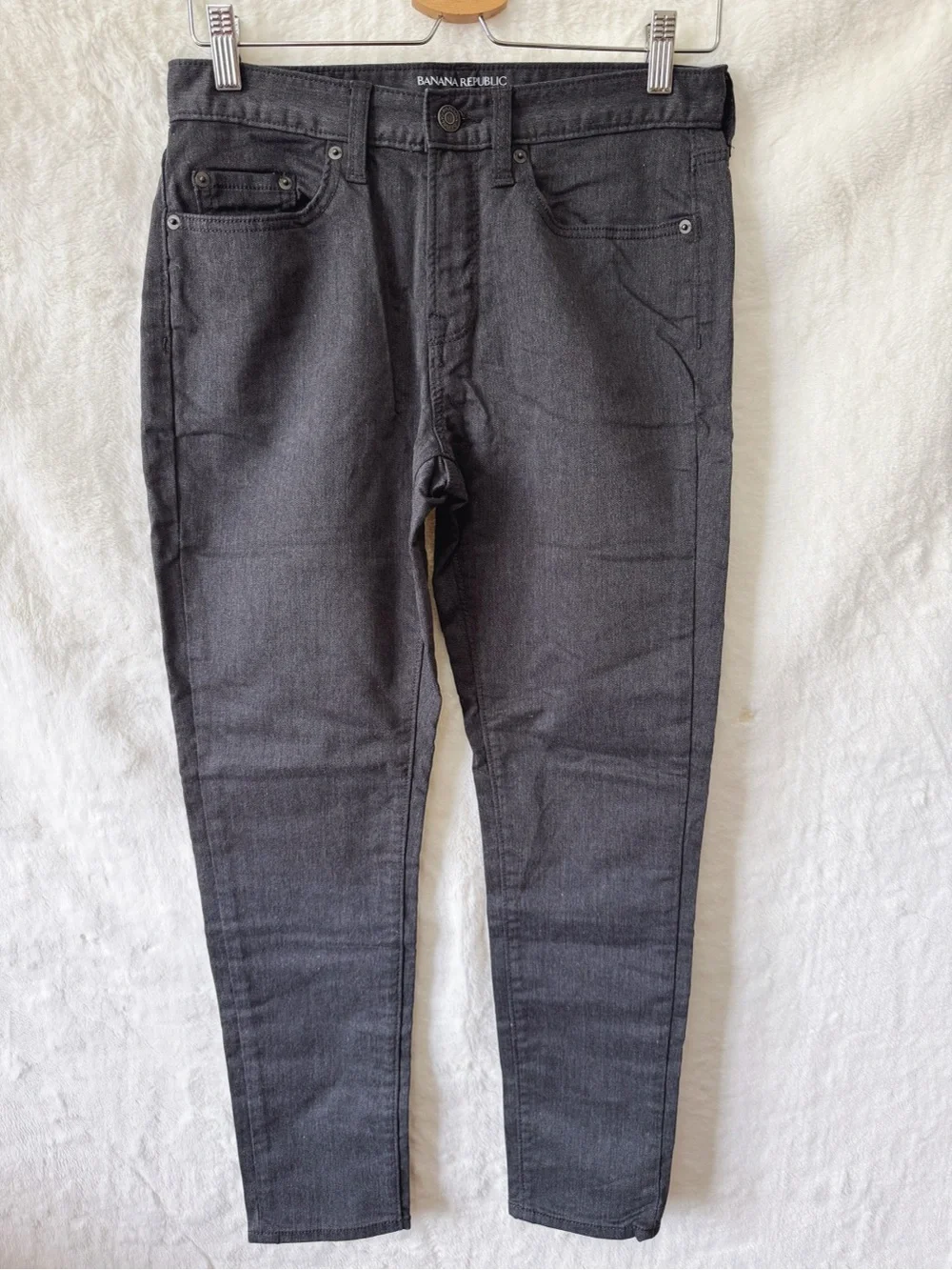Banana Republic Men's Charcoal Gray Traveler Jeans
